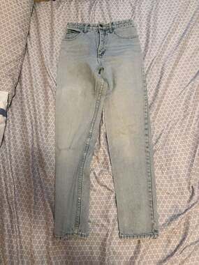 Vintage Georges Marciano for Guess? High-Rise Tapered Jeans Style 1050 Light Was